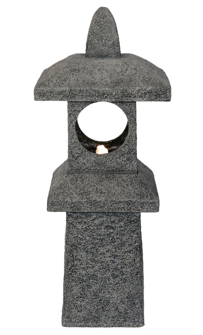 Pagoda Fountain Outdoor Water Feature With Warm White Led Hi-Line Gift Ltd.