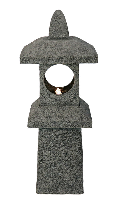 Pagoda Fountain Outdoor Water Feature With Warm White Led Hi-Line Gift Ltd.