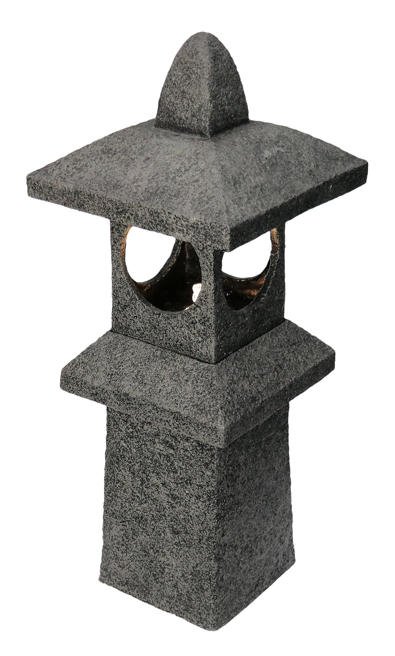 Pagoda Fountain Outdoor Water Feature With Warm White Led Hi-Line Gift Ltd.
