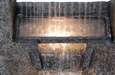 Rectangular Waterfall Fountain With Warm White Leds Hi-Line Gift Ltd.