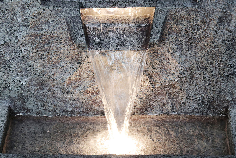 Rectangular Waterfall Fountain With Warm White Leds Hi-Line Gift Ltd.