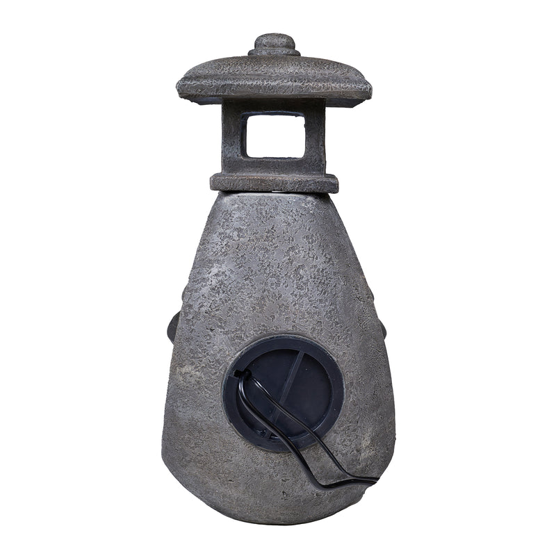 Pagoda Tiered Outdoor Fountain W/3 White Leds Hi-Line Gift Ltd.