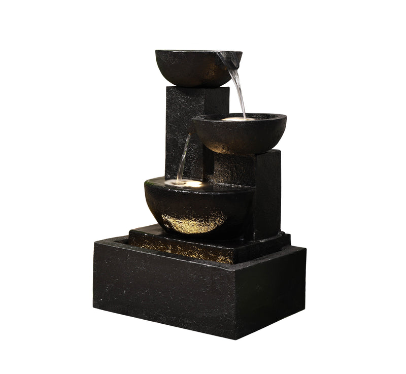 Stacking Water Fountain With Warm White Leds (Hi-line Exclusive) Hi-Line Gift Ltd.
