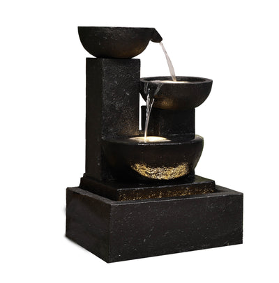 Stacking Water Fountain With Warm White Leds (Hi-line Exclusive) Hi-Line Gift Ltd.
