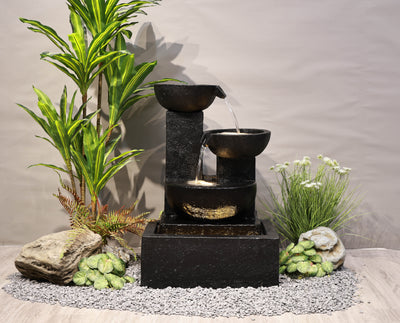 Stacking Water Fountain With Warm White Leds (Hi-line Exclusive) Hi-Line Gift Ltd.