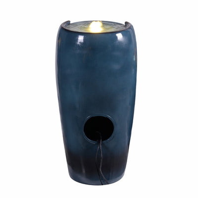 79766 - 28.5" Bubbling Water Fountain W/LEDs Indoor/Outdoor Use Hi-Line Gift Ltd.