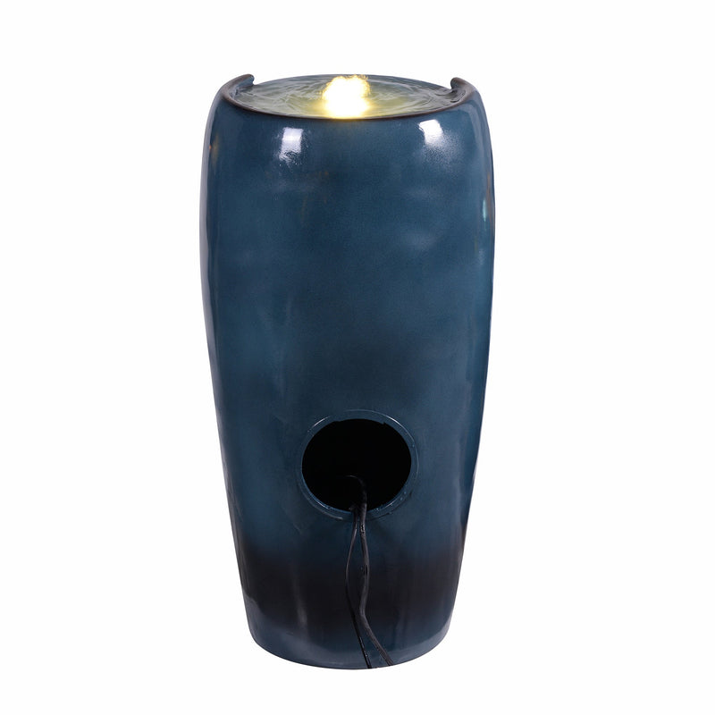 79766 - 28.5" Bubbling Water Fountain W/LEDs Indoor/Outdoor Use Hi-Line Gift Ltd.