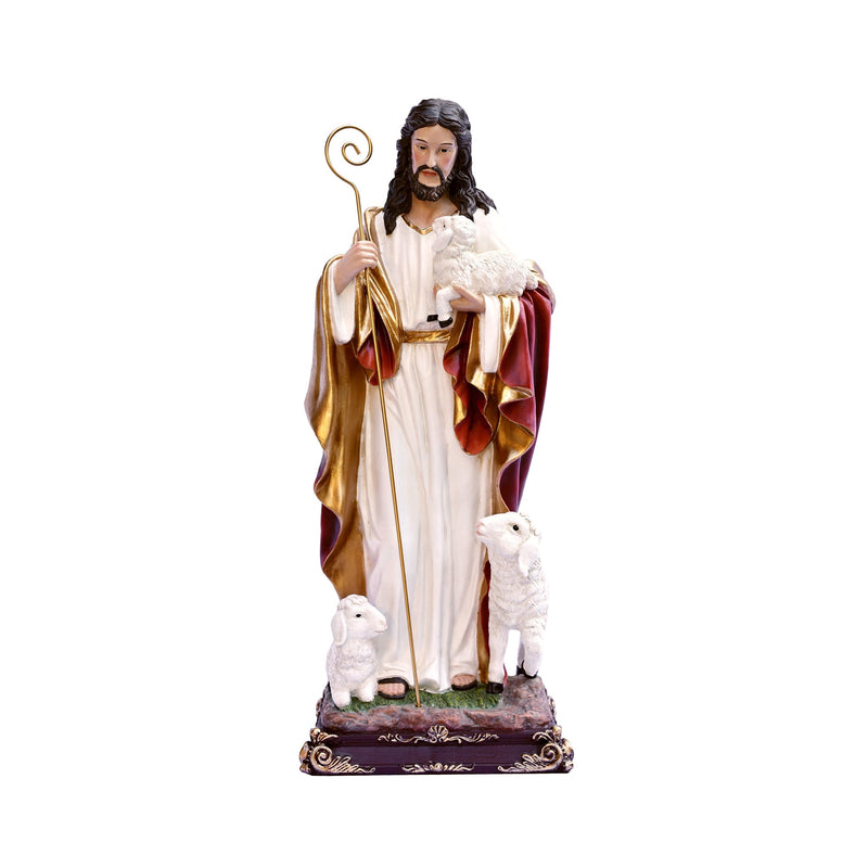81716-24 - 24in Good Shepherd Figure Religious Decor Indoor/Outdoor Hi-Line Gift Ltd.
