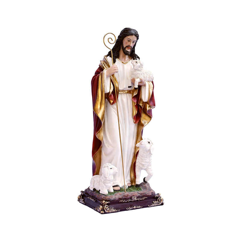 81716-24 - 24in Good Shepherd Figure Religious Decor Indoor/Outdoor Hi-Line Gift Ltd.