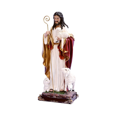 81716-24 - 24in Good Shepherd Figure Religious Decor Indoor/Outdoor Hi-Line Gift Ltd.