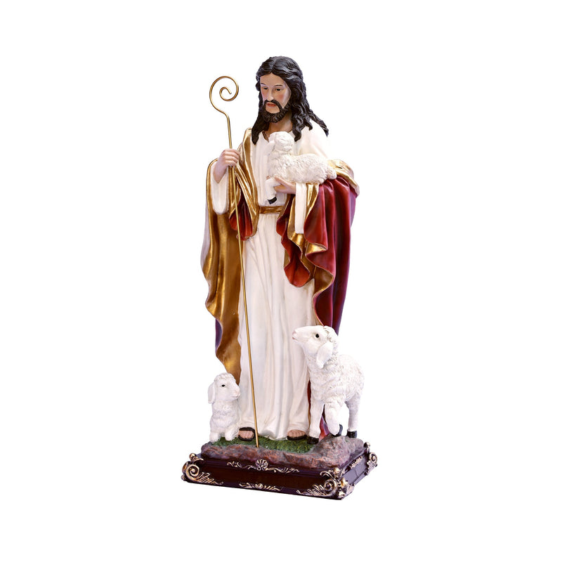 81716-24 - 24in Good Shepherd Figure Religious Decor Indoor/Outdoor Hi-Line Gift Ltd.