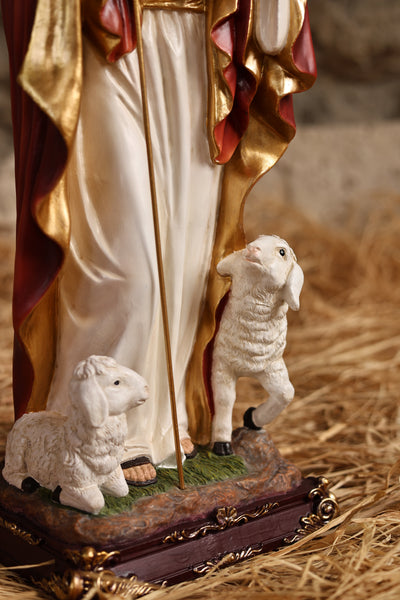 81716-24 - 24in Good Shepherd Figure Religious Decor Indoor/Outdoor Hi-Line Gift Ltd.