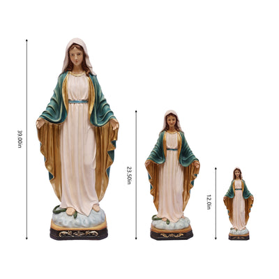 81717-12 - 12in Virgin Mary Figure Statue Religious Decor Hi-Line Gift Ltd.