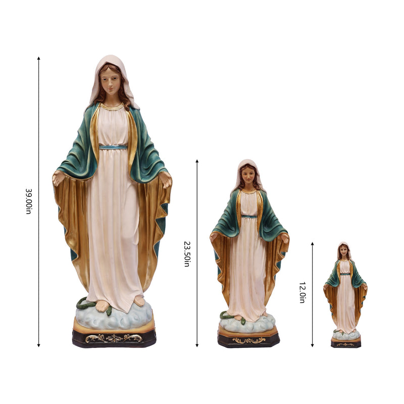 81717-12 - 12in Virgin Mary Figure Statue Religious Decor Hi-Line Gift Ltd.