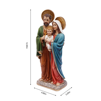 81718-12 - 12in Holy Family Figure Statue Religious Decor Hi-Line Gift Ltd.