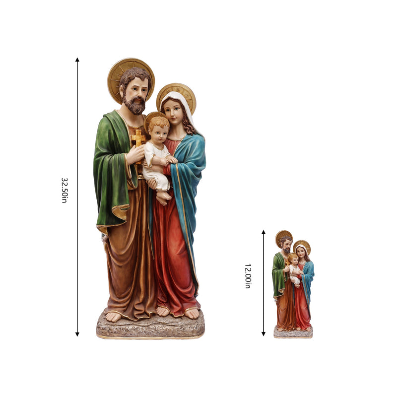 81718-12 - 12in Holy Family Figure Statue Religious Decor Hi-Line Gift Ltd.