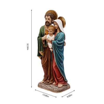 81718-33 - 33in Holy Family Figure Statue Religious Decor Indoor/Outdoor Hi-Line Gift Ltd.