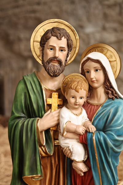 81718-33 - 33in Holy Family Figure Statue Religious Decor Indoor/Outdoor Hi-Line Gift Ltd.