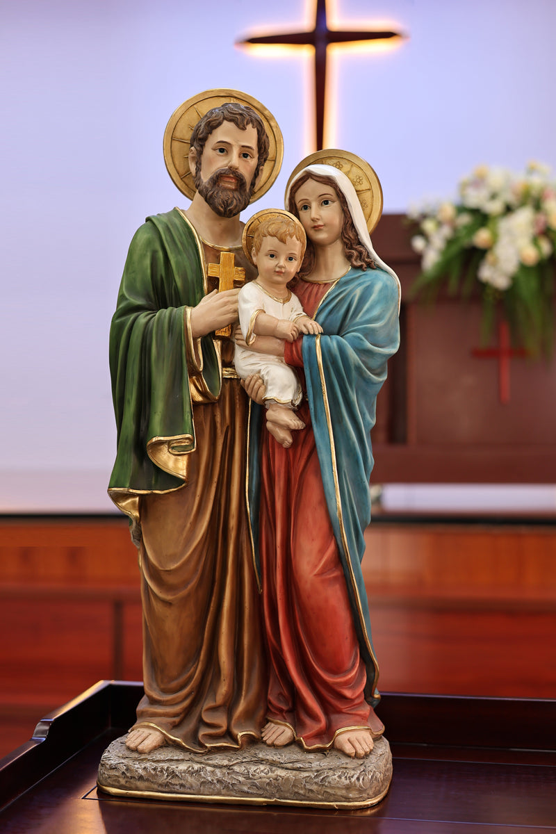 81718-33 - 33in Holy Family Figure Statue Religious Decor Indoor/Outdoor Hi-Line Gift Ltd.