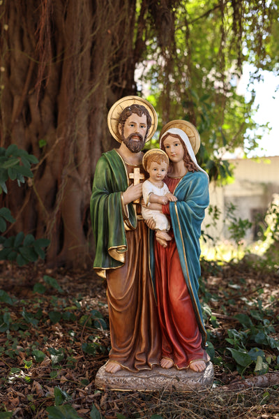 81718-33 - 33in Holy Family Figure Statue Religious Decor Indoor/Outdoor