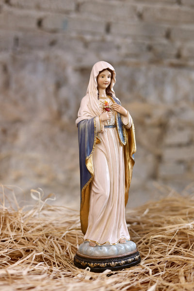 81719-12 - 12 in Sacred Heart Mary Statue Religious Decor Hi-Line Gift Ltd.