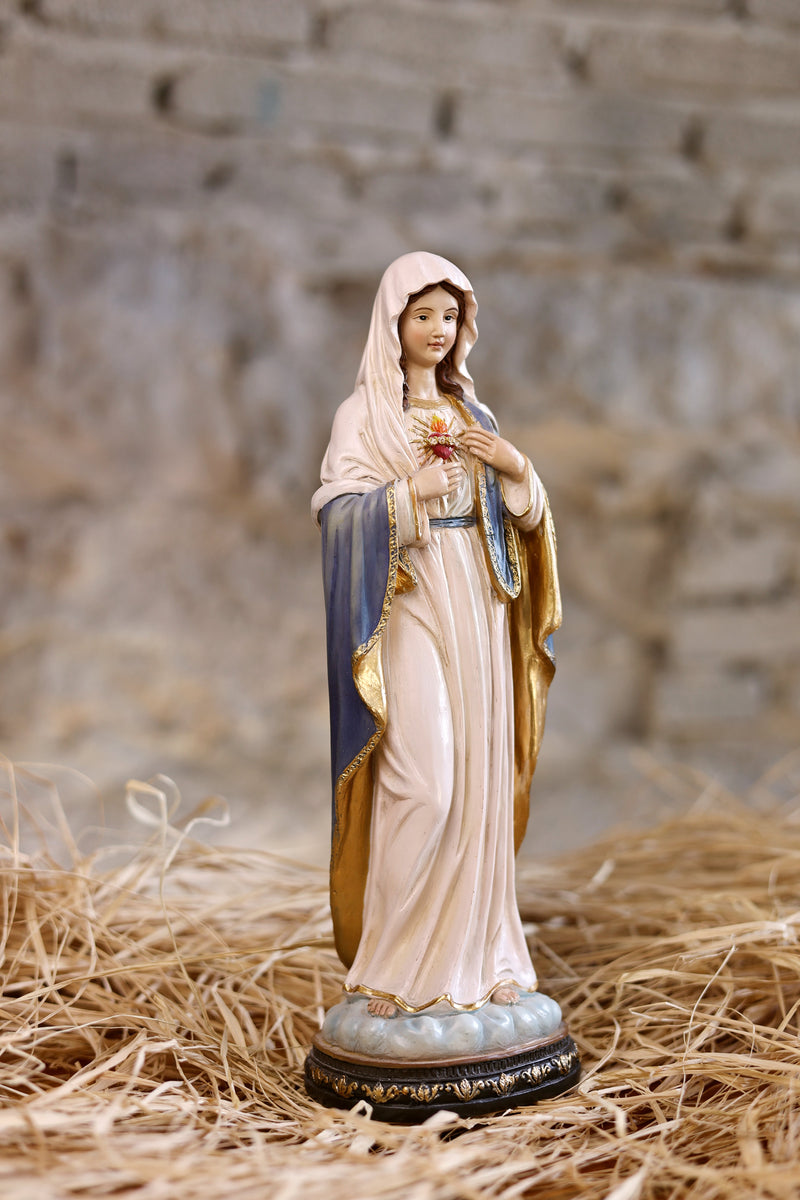 81719-12 - 12 in Sacred Heart Mary Statue Religious Decor Hi-Line Gift Ltd.
