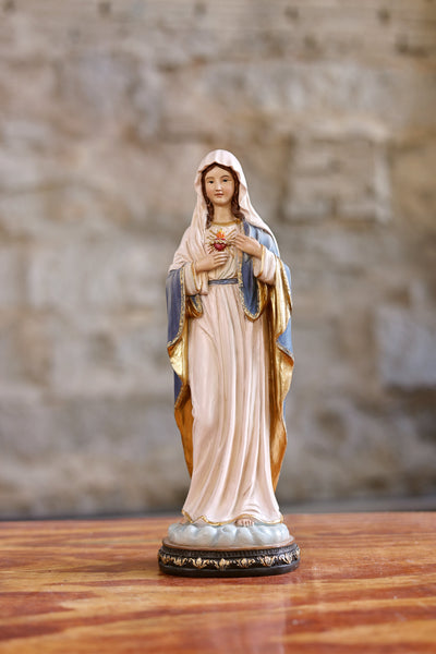 81719-12 - 12 in Sacred Heart Mary Statue Religious Decor Hi-Line Gift Ltd.