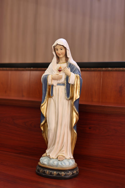 81719-24 - 24 in Sacred Heart Mary Statue Religious Decor Indoor/Outdoor Hi-Line Gift Ltd.