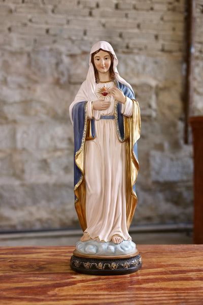 81719-24 - 24 in Sacred Heart Mary Statue Religious Decor Indoor/Outdoor Hi-Line Gift Ltd.