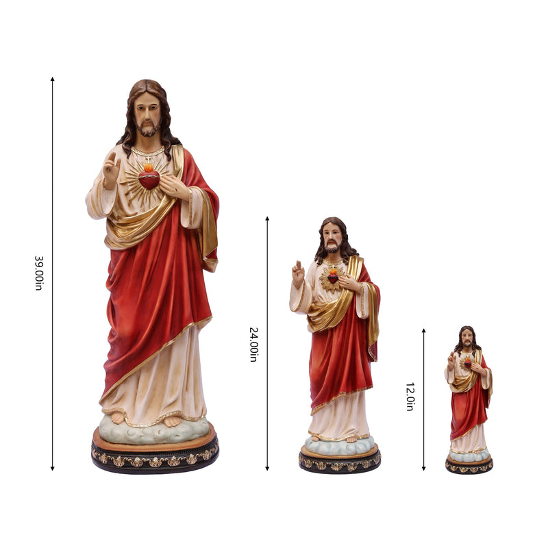 81721-12 - 12 in Sacred Heart of Jesus Statue Religious Decor Hi-Line Gift Ltd.