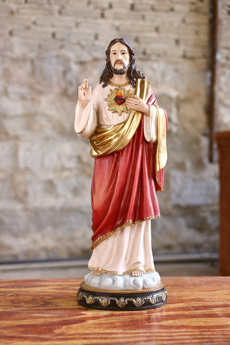 81721-24 - 24 in Sacred Heart of Jesus Statue Religious Decor Indoor/Outdoor Hi-Line Gift Ltd.