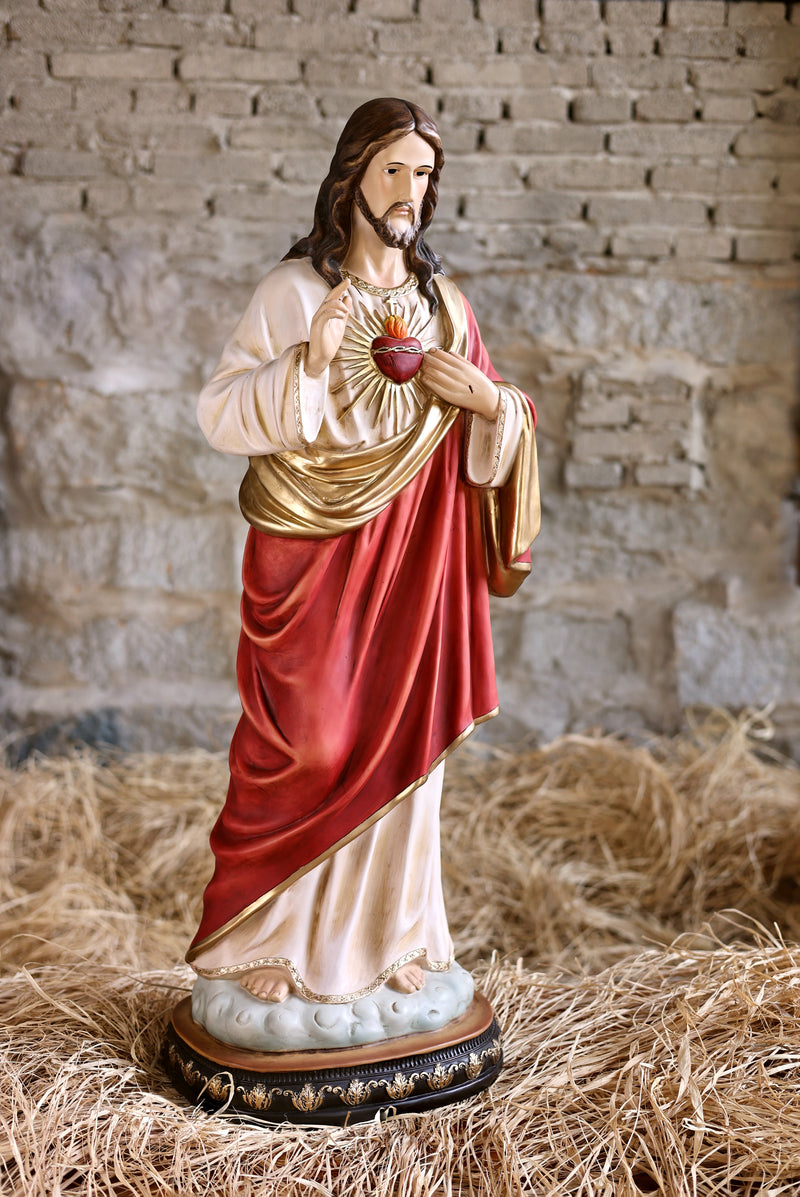 81721-39 - 39 in Sacred Heart of Jesus Statue Religious Decor Indoor/Outdoor Hi-Line Gift Ltd.