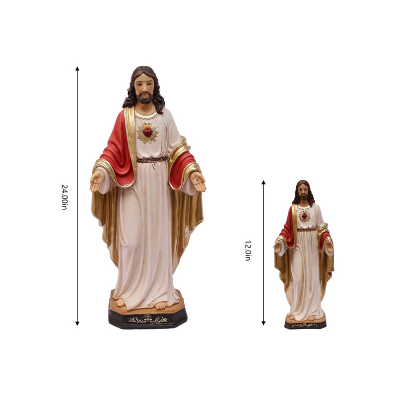 81722-12 - 12 in Sacred Heart of Jesus Statue Religious Decor Hi-Line Gift Ltd.