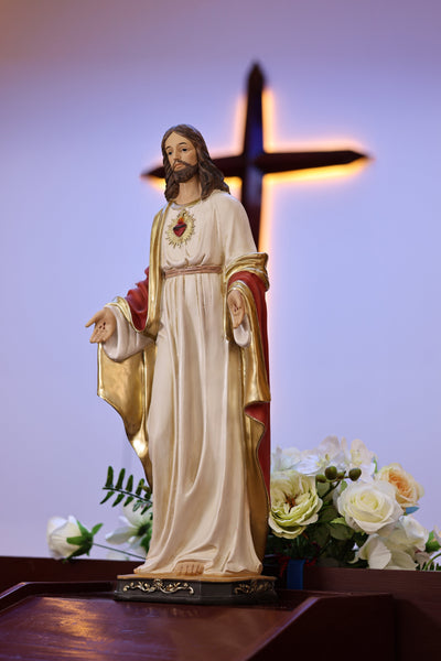 81722-12 - 12 in Sacred Heart of Jesus Statue Religious Decor Hi-Line Gift Ltd.