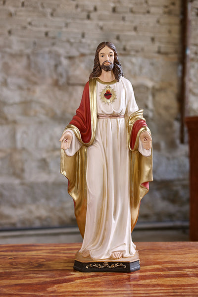 81722-12 - 12 in Sacred Heart of Jesus Statue Religious Decor Hi-Line Gift Ltd.