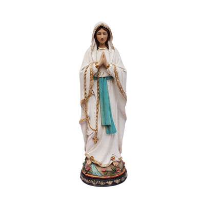 81723-12 - 12" Our Lady of Lourdes Statue Mary Figure Religious Decor Hi-Line Gift Ltd.