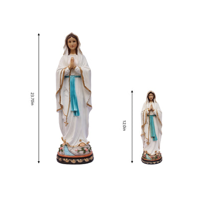 81723-12 - 12" Our Lady of Lourdes Statue Mary Figure Religious Decor Hi-Line Gift Ltd.