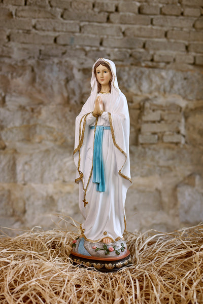 81723-24 - 24" Our Lady of Lourdes Statue Mary Figure Religious Decor Indoor/Outdoor Hi-Line Gift Ltd.