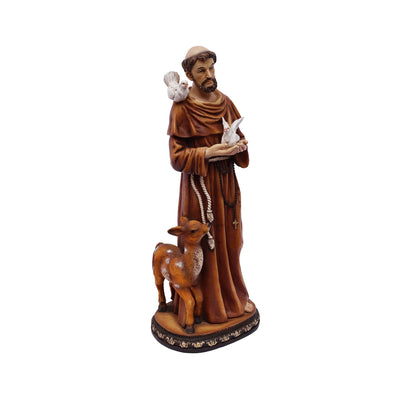 81725-12 - 12in St. Francis of Assis Statue Religious Decor Hi-Line Gift Ltd.