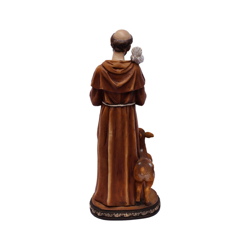 81725-12 - 12in St. Francis of Assis Statue Religious Decor Hi-Line Gift Ltd.
