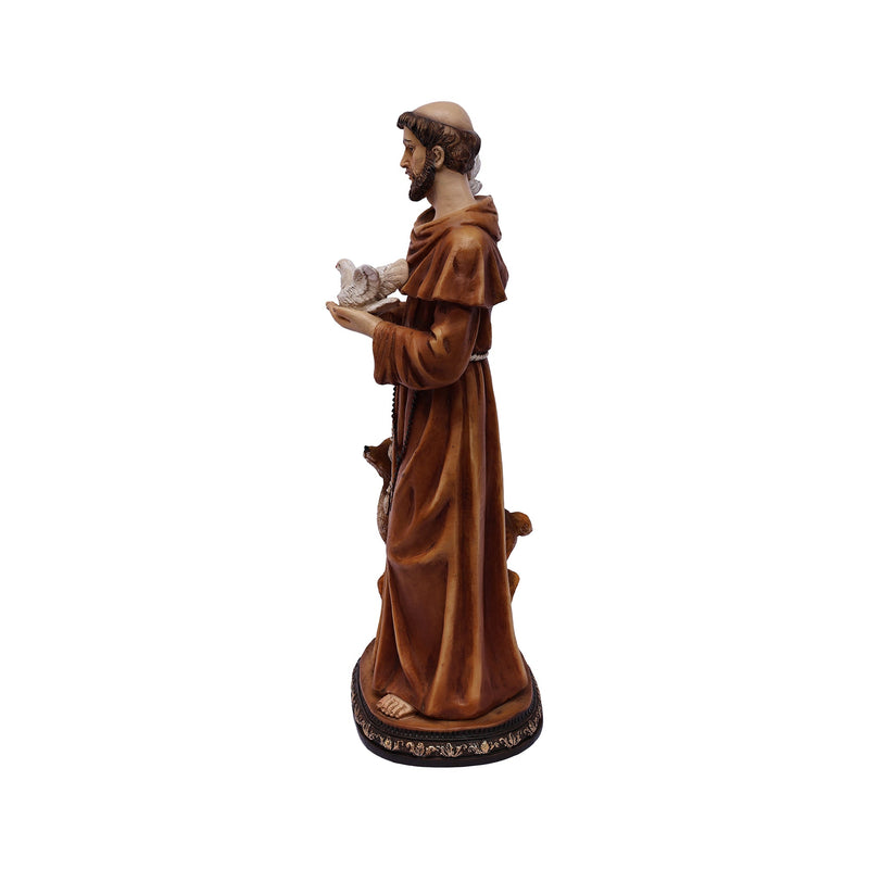 81725-12 - 12in St. Francis of Assis Statue Religious Decor Hi-Line Gift Ltd.