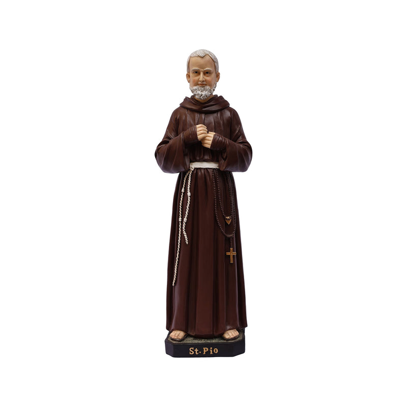 81727-24 - 24 in St. Padre Pio Figure Statue Religious Decor Indoor/Outdoor Hi-Line Gift Ltd.