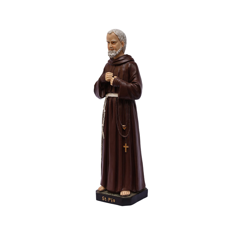 81727-24 - 24 in St. Padre Pio Figure Statue Religious Decor Indoor/Outdoor Hi-Line Gift Ltd.