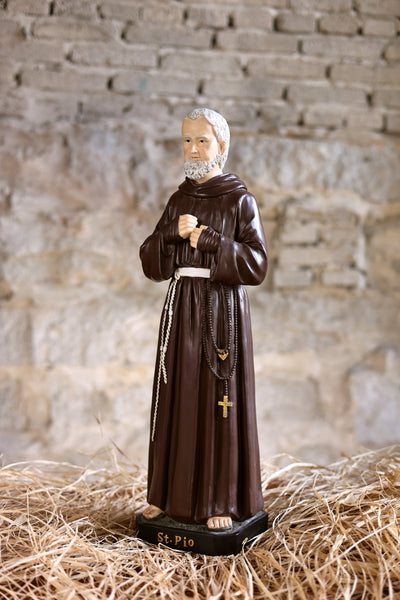 81727-24 - 24 in St. Padre Pio Figure Statue Religious Decor Indoor/Outdoor Hi-Line Gift Ltd.