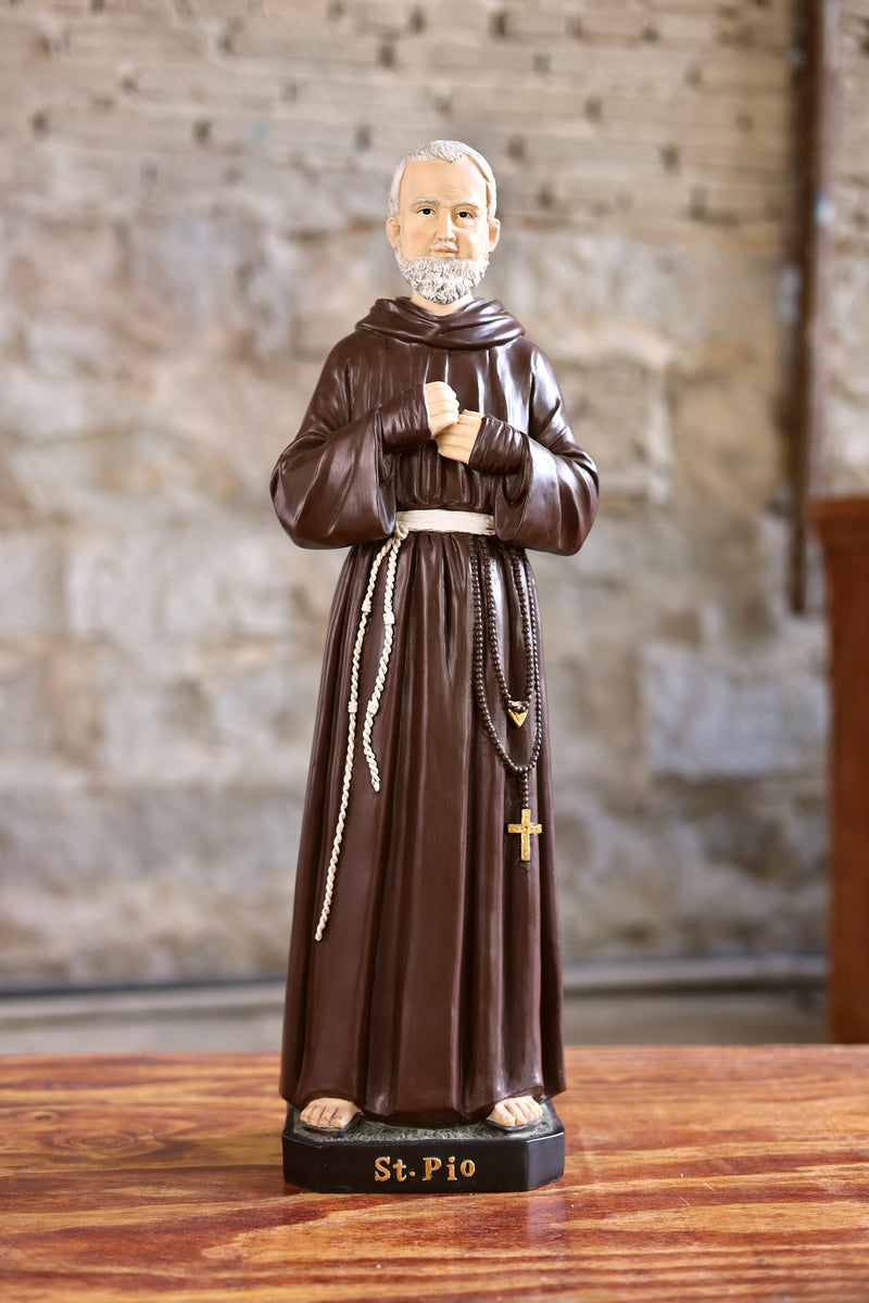 81727-24 - 24 in St. Padre Pio Figure Statue Religious Decor Indoor/Outdoor Hi-Line Gift Ltd.