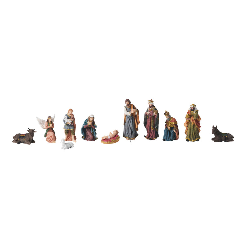 Nativity & Three Wise Men 11 Pc/Set 8 Inch H Hi-Line Gift Ltd.