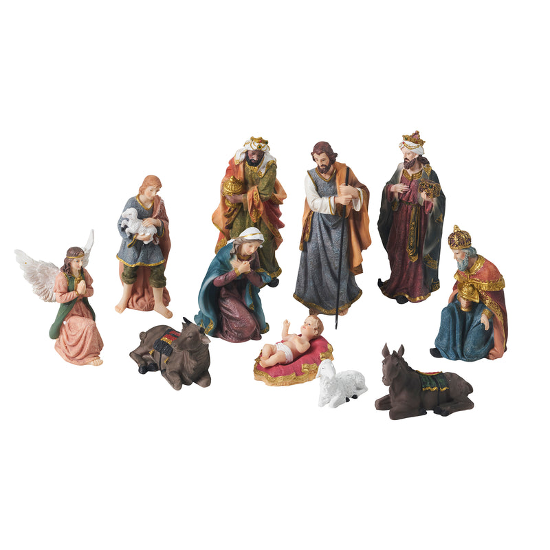 Nativity & Three Wise Men 11 Pc/Set 8 Inch H Hi-Line Gift Ltd.