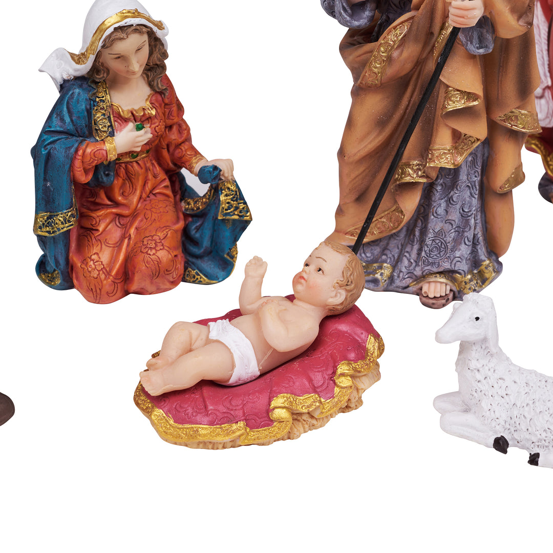 Nativity Scene Figurines  11 pieces set Hi-Line Gift Ltd.
