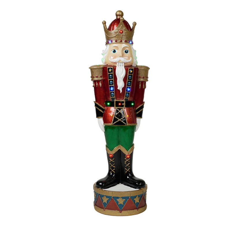 LED Nutcracker Polyresin Statue HI-LINE GIFT LTD.