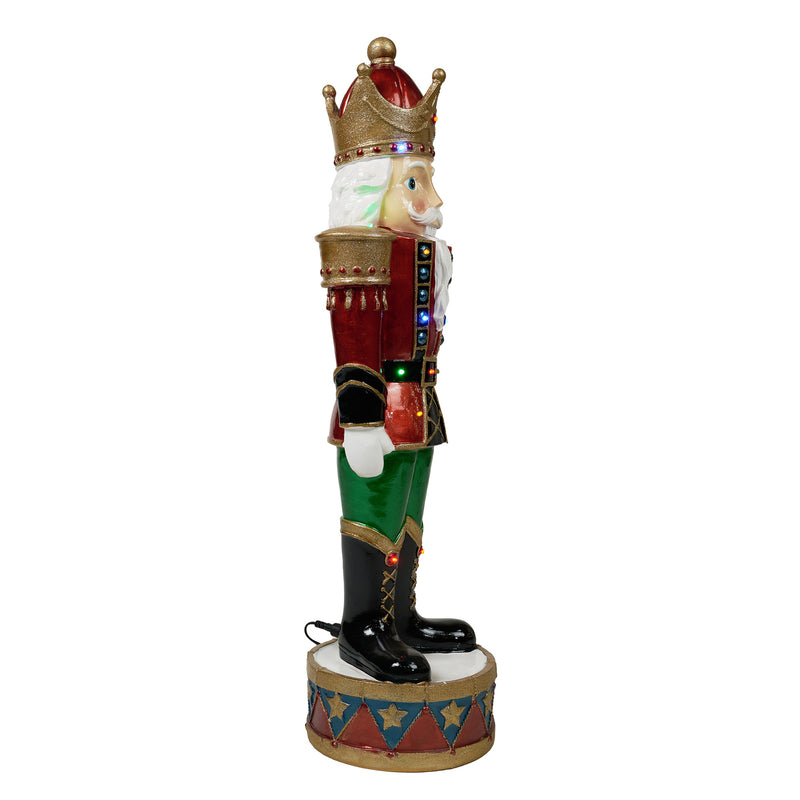 LED Nutcracker Polyresin Statue HI-LINE GIFT LTD.